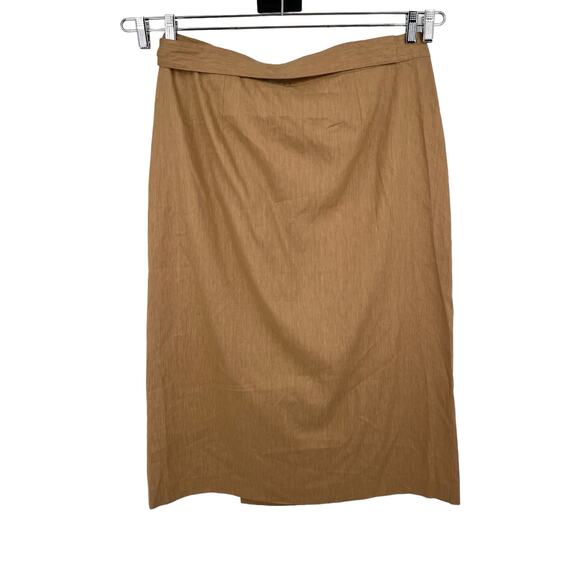 Vince skirt Buckle Wrap tan size 14 - Picture 5 of 10
